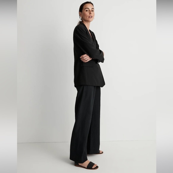 Madewell The Relaxed Blazer in Softdrape in Black (S) - Picture 3 of 12